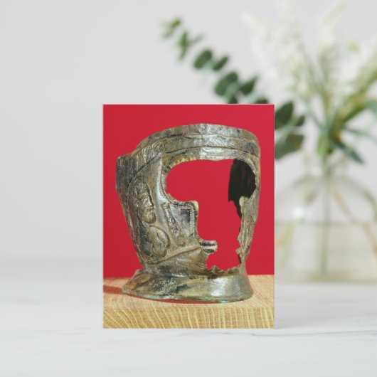 Gladiatorenmaske Postkarte (Stehend Vorderseite)