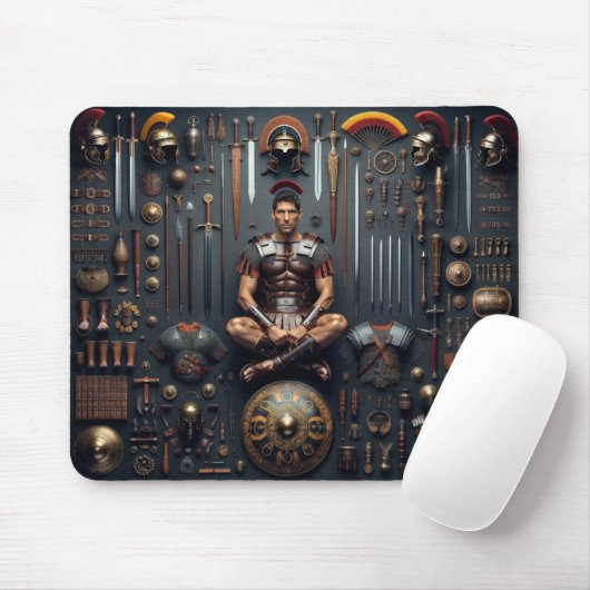 Gladiator's Grit Knolling Mousepad (Mit Mouse)