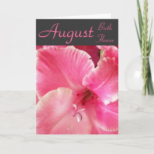 Gladiola Anmerkungs-Karte Karte (Vorderseite)