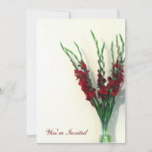 Gladiola Einladung (Vorderseite)