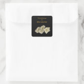 Gladiolas Buchzeichen Quadratischer Aufkleber (Tasche)