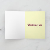 Gladiolas ', das an Sie card denkt Karte (Innenseite)