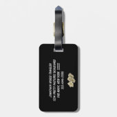 Gladiolas Gepäckanhänger (Rückseite vertikal)