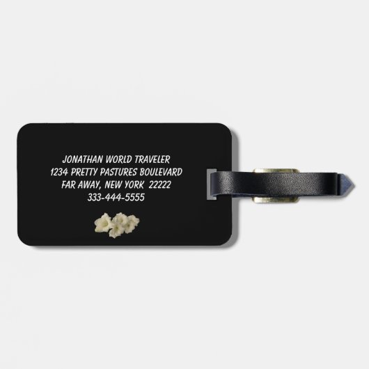 Gladiolas Gepäckanhänger (Rückseite horizontal)