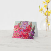 Gladiolas in Bloom Karte (Gelbe Blume)