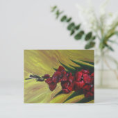 "Gladioli" Acrylmalerei - Postkarte (Stehend Vorderseite)
