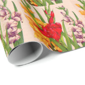 Gladioli-Blume Gladioli-Blume Geschenkpapier (Rolleneckpunkt)