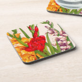 Gladioli-Blume Gladioli-Blume Untersetzer (Linke Seite)