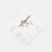 "Gladioli Blume" Paper Napkin Serviette (Ecke)
