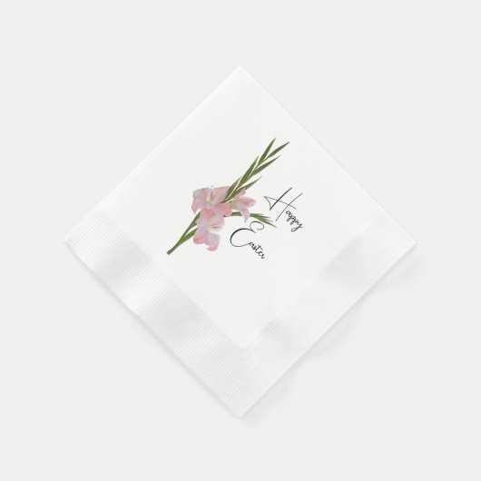 "Gladioli Blume" Paper Napkin Serviette (Ecke)