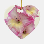 Gladioli Editable 73. Hochzeitstag Keramik Ornament (Hinten)