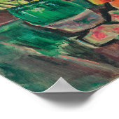 Gladioli in einer grünen Vase | George Leslie Hunt Poster (Ecke)