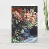 Gladioli in einer Vase von Auguste Renoir Art Karte (Vorderseite)