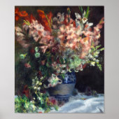 Gladioli in einer Vase von Auguste Renoir Art Poster (Vorne)