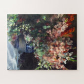 Gladioli in einer Vase von Auguste Renoir Art Puzzle (Horizontal)