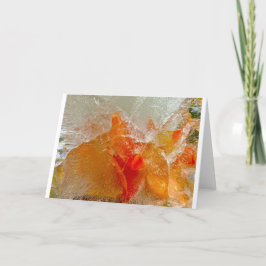 Gladioli in Eis, Karte
