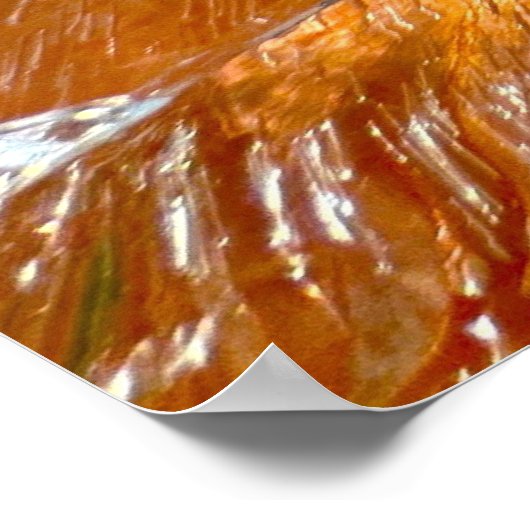 Gladioli in Eis, Poster (Ecke)