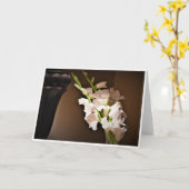 Gladioli, Karte (Gelbe Blume)