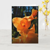 Gladioli, Karte (Gelbe Blume)