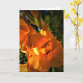 Gladioli, Karte (Gelbe Blume)