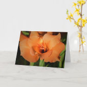Gladioli, Karte (Gelbe Blume)