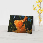 Gladioli, Karte (Gelbe Blume)