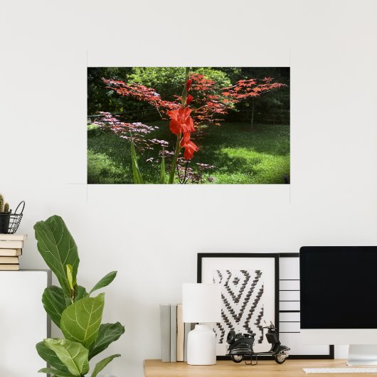 Gladioli Poster (Heimbüro)