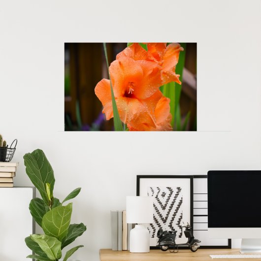 Gladioli Poster (Heimbüro)
