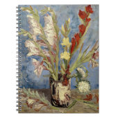 Gladioli und China Asters | Vincent van Gogh Notizblock (Vorderseite)