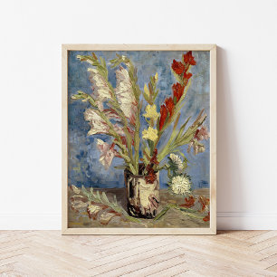 Gladioli und China Asters   Vincent van Gogh Poster