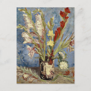 Gladioli und China Asters   Vincent van Gogh Postkarte