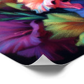 Gladioli Zeichnend Pastel Poster (Ecke)