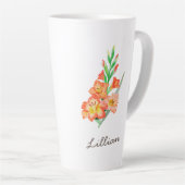 Gladiolus Birth Month Blume für August Milchtasse (Rechte Ecke)