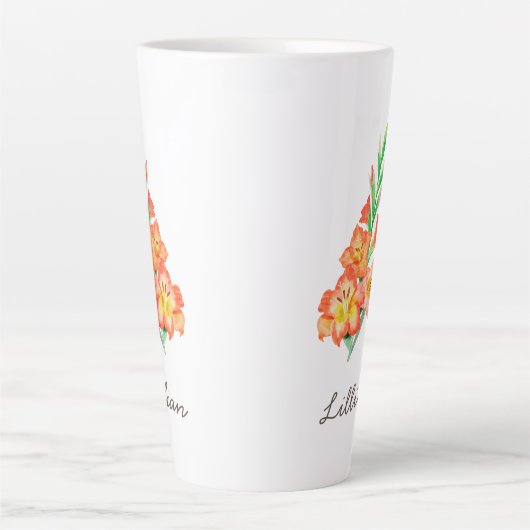 Gladiolus Birth Month Blume für August Milchtasse (Vorderseite)