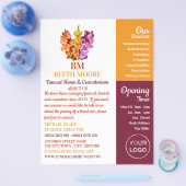 Gladiolus Blume, Beerdigung Zuhause, Direktoren Flyer (Einzeln)