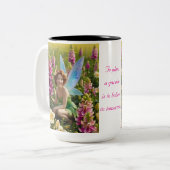 Gladiolus Blume Fairy Zweifarbige Tasse (Vorderseite Links)