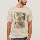 Gladiolus Blume Sepia Tint Personalisiert T-Shirt (Vorderseite)