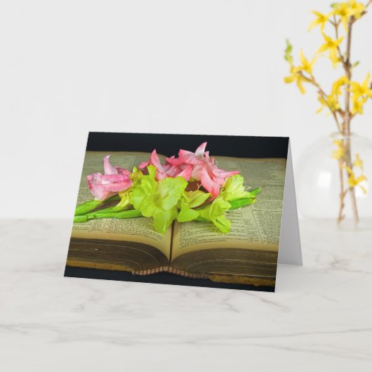 Gladiolus Blume zur Bibel Karte (Gelbe Blume)