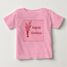 Gladiolus Blumen Aquarell Kunst August Geburtstag