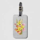 Gladiolus Botanical Gepäckanhänger (Vorderseite Vertikal)