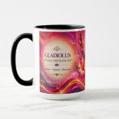 Gladiolus Energy Abstracts Hochzeits-Eltern-Gesche Tasse (Links)
