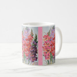 Gladiolus-froher Kaffee-Vintager Kaffeetasse