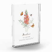Gladiolus-Geburtsmonatsblume Fotoblock (Links)