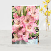 Gladiolus Karte (Gelbe Blume)