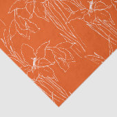 Gladiolus Linie Art botanisches Muster Seidenpapier (Ausschnitt)