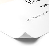 Gladiolus Poppy August Birth Month Flower Poster (Ecke)