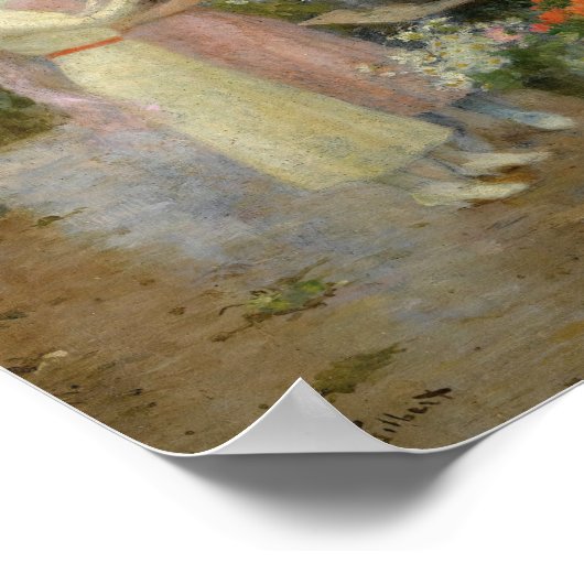 Gladiolus | Victor Gabriel Gilbert Poster (Ecke)