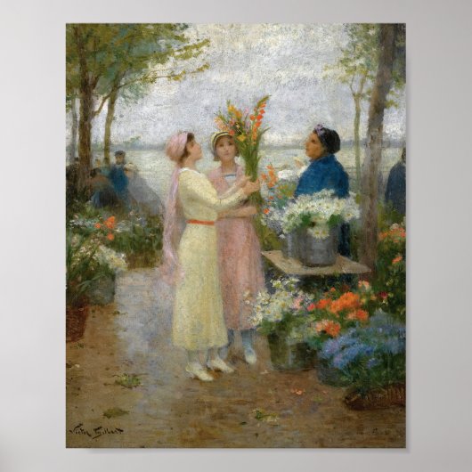 Gladiolus | Victor Gabriel Gilbert Poster (Vorne)