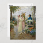 Gladiolus | Victor Gabriel Gilbert Postkarte (Vorne/Hinten)