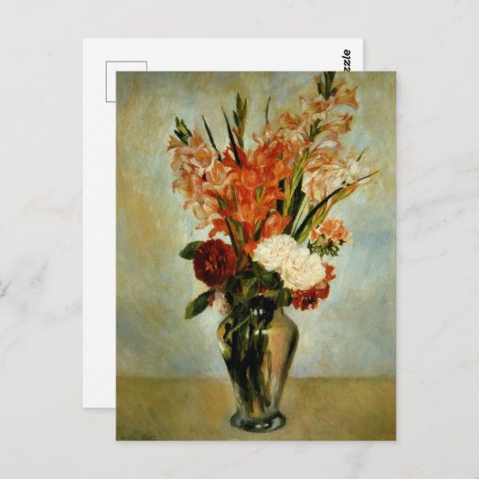 Gladiolus von Auguste Renoir Postkarte (Vorne/Hinten)